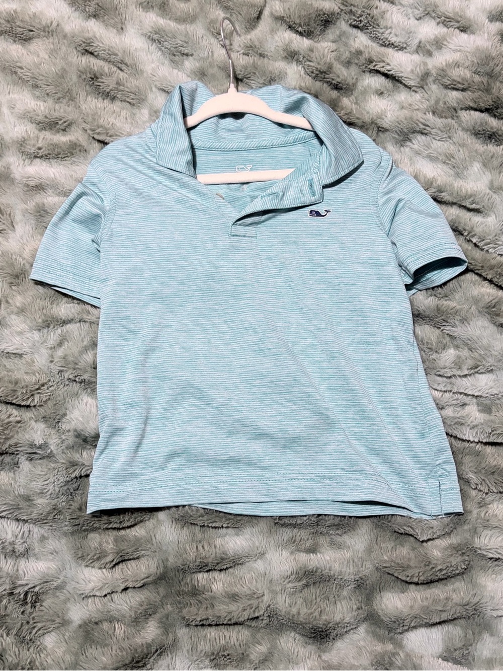 Vineyard Vines Light Blue Striped Boys' Polo
